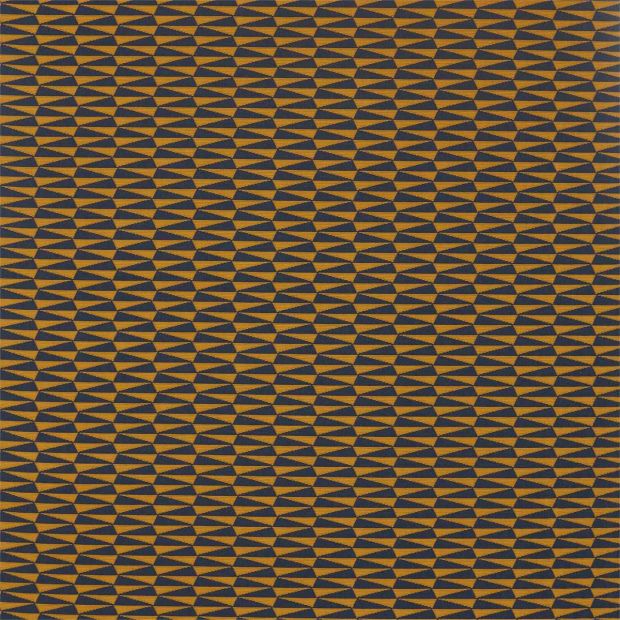 Orange Geometric Fabric