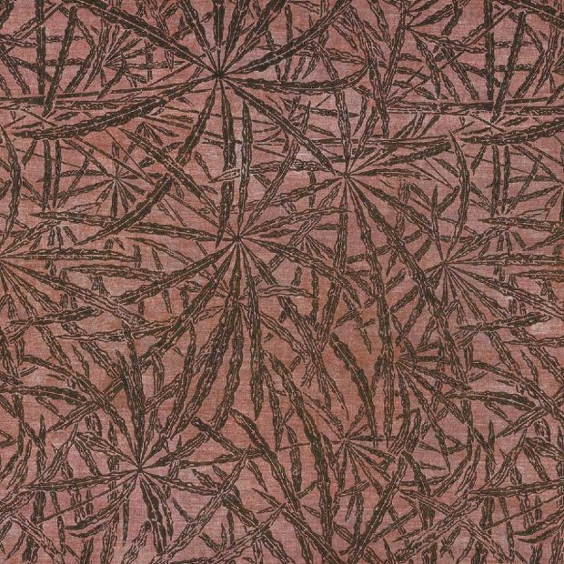 Palmyre Wallpaper Terracotta Red Metallic Textured