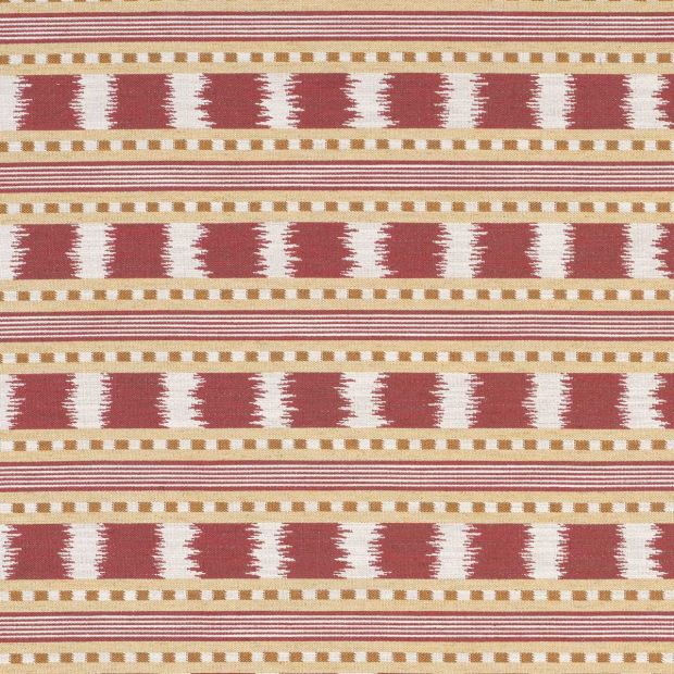 Paxton fabric in red and gold