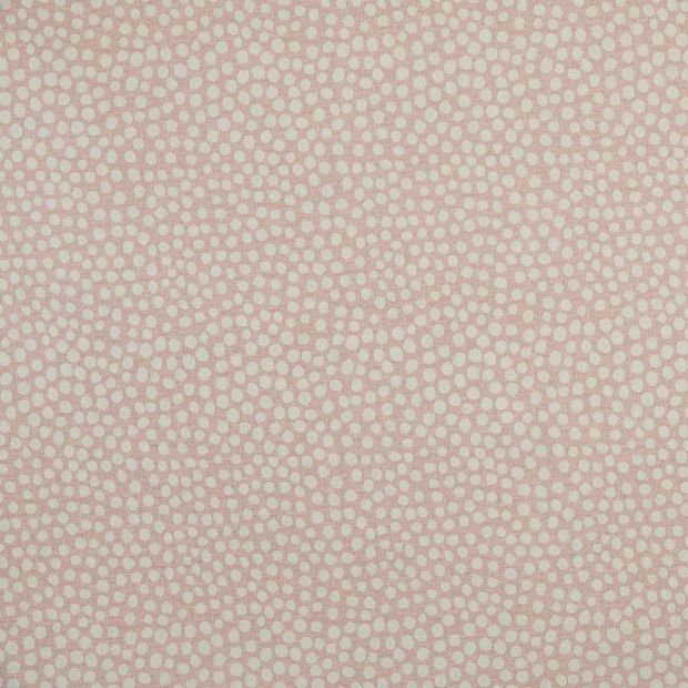 Pebble Fabric Pink Polka Dot Linen Cotton