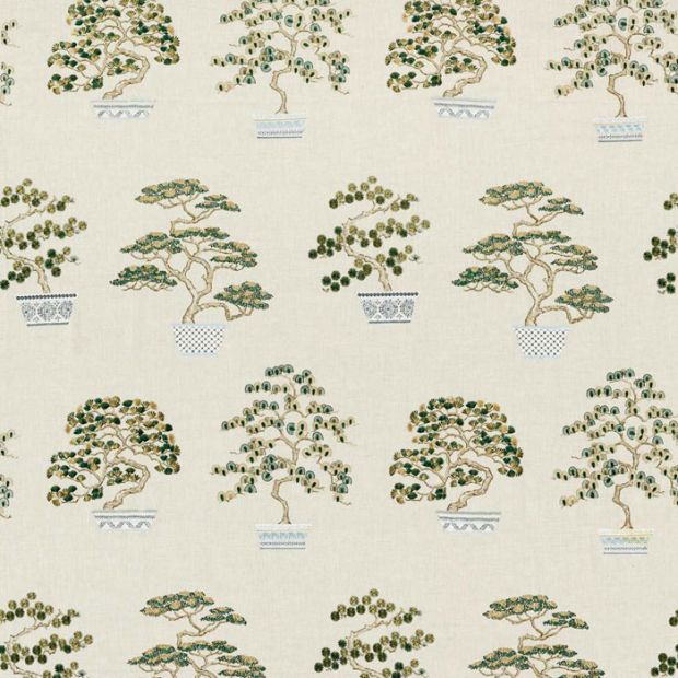 Penjing Embroidered Scallion Fabric