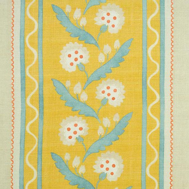 Polly Stripe Fabric Mimosa