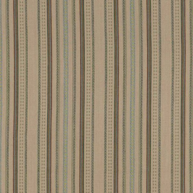 Racing Stripe Fabric Lovat Green Neutral