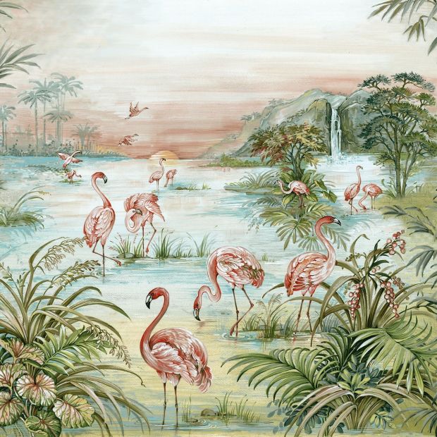 Roseus Mural Wallpaper