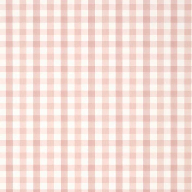 Saybrook Check Wallpaper Blush Pink