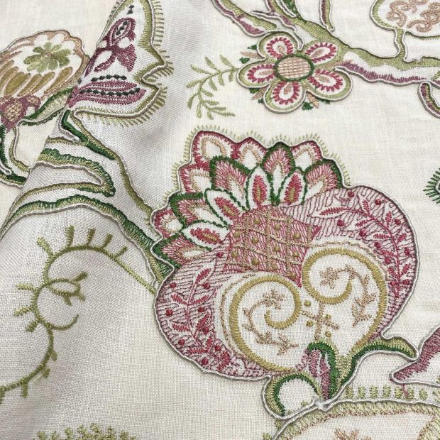 Shiraz Embroidery Fabric in Culpepper