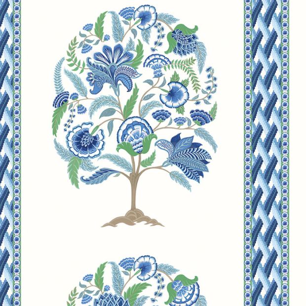 Taniska Fabric Cobalt Detail