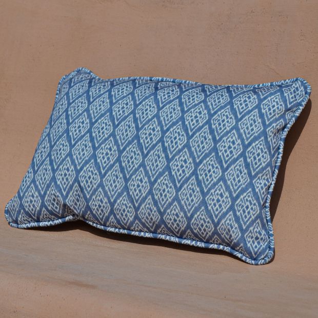 Kasuri Blue Outdoor Furniture Fabric