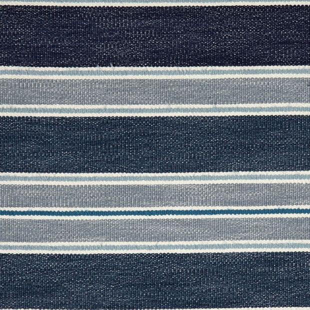 Todo Fabric Striped Indigo Blue
