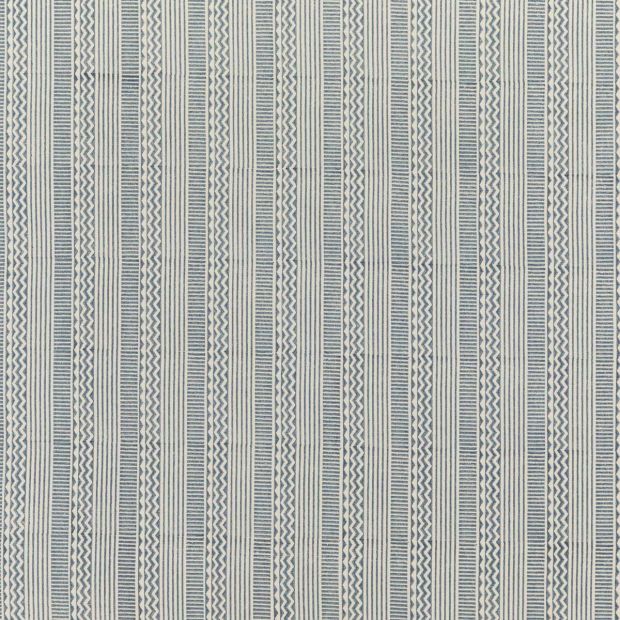 Tolosa Cotton Fabric Indigo Blue Striped