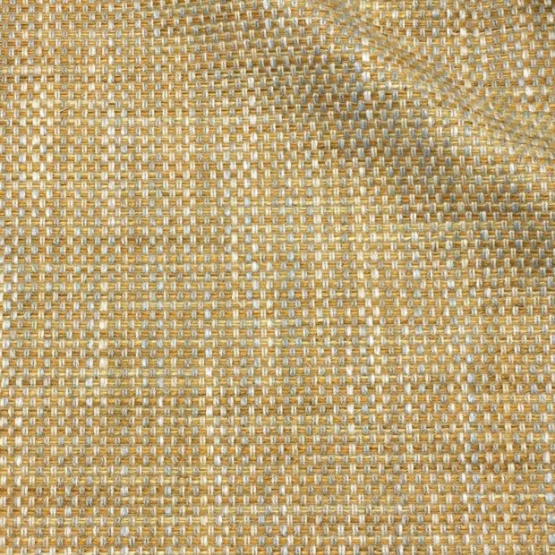 Umi Fabric Shingle Yellow Basket Weave
