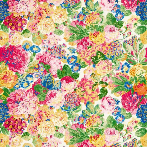Very Rose and Peony Wallpaper Multi-colour Floral