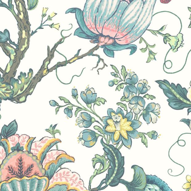 Arcadia Wallpaper Woodchip & Magnolia