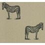 Zebra Printed Linen Fabric