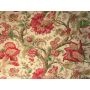 Red and Green Tree of Life Fabric