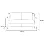 Thakeham 2.5 Seater Sofa in Omega Velvet