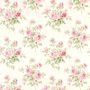 Adele Cotton Fabric Rose Pink Cream Floral