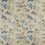 Blue Floral Embroidery Fabric