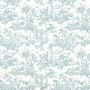 Antilles Toile Wallpaper Spa Blue Duck Egg