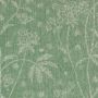 Astrea Green Floral Linen Fabric