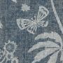 Astrea Linen Fabric Neutral Black floral