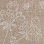 Astrea Linen Fabric Neutral Brown Floral