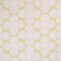 Azteque Linen Fabric Pale Blue Yellow Grey