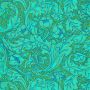 Bachelors Button Wallpaper Olive Green Turquoise