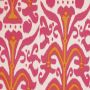 Belfour Linen Fabric Hot Pink Orange Ikat