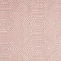 Bell Linen Fabric Pink Geometric Print