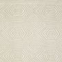 Bell Linen Fabric Stone Beige Geometric Print