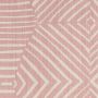 Bell Pink Geometric Linen Fabric