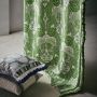 Green Printed Linen Fabric