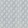 Block Trellis Fabric Indigo Blue Diamond