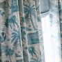 Blue and Grey Curtain Fabric