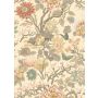 Floral wallpaper in pastel colours