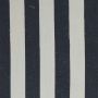 Charlie Stripe Linen Fabric Black Navy