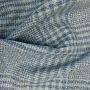 Chiffchaff Plaid Fabric Slate Blue Wool