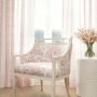 Clipperton Blush Pink Striped Curtain Fabric
