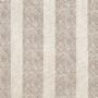 Clipperton Stripe Linen Fabric Brown on Natural