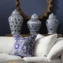 Cobalt Blue Velvet Cushions