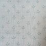 Coco Linen Fabric Faded Duck Egg Blue Floral Print