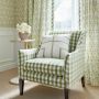 Cornwall Green and Beige Floral Wallpaper