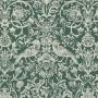 Damask Bird Wallpaper Forest Green