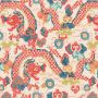 Double Dragon Wallpaper Fire Coral Pink Blue