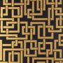 Enigma Wallpaper Paean Black Bespoke Gold
