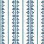 Fern Stripe Wallpaper Navy Blue