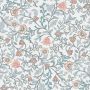 Arts & Crafts Inspired Wallpaper in Blue
