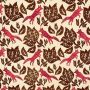 Foxy Fabric in brown and red