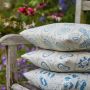 Hornfleur Blue Trellis Printed Linen Cushions